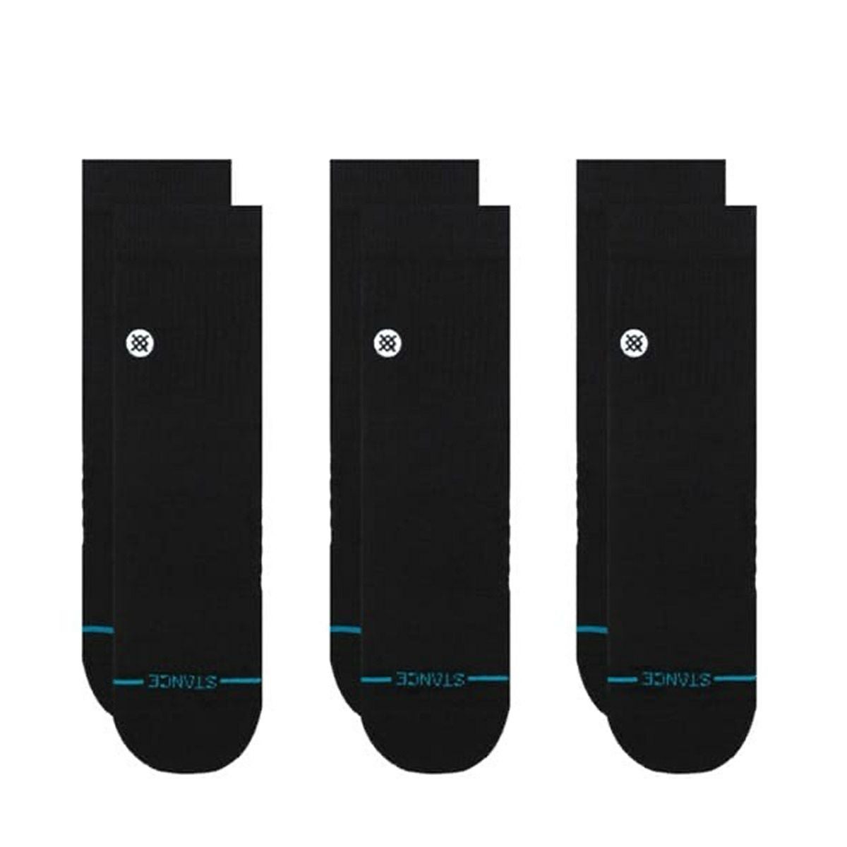 スタンスSTANCEスケボースケートボードソックス靴下アイコンクォーター3パックICONQUARTER3PACKA356A21IQPBLKレディース女性25SU春夏