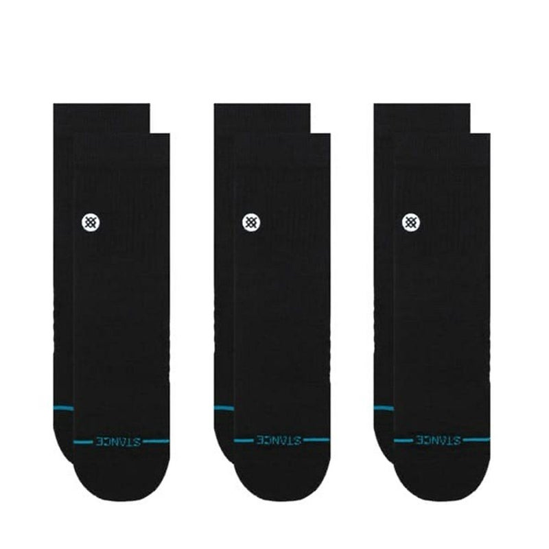 スタンスSTANCEスケボースケートボードソックス靴下アイコンクォーター3パックICONQUARTER3PACKA356A21IQPBLKレディース女性25SU春夏