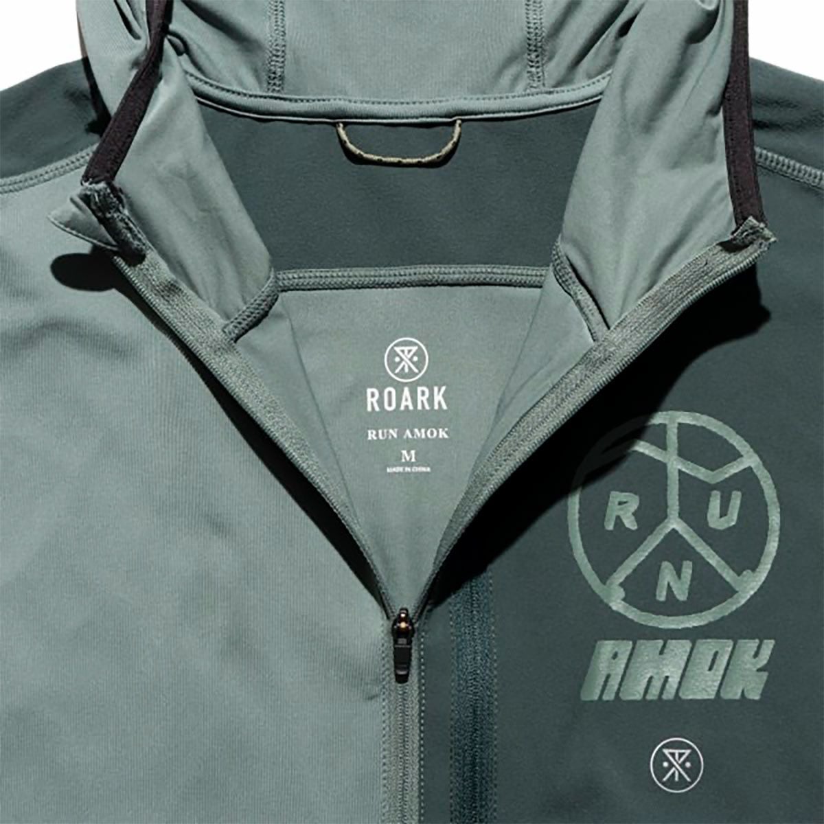 ランアモックRUNAMOKランニングウェアアウタージャケットGRINNELLHOODIERK443-DFTメンズ男性25FA秋冬