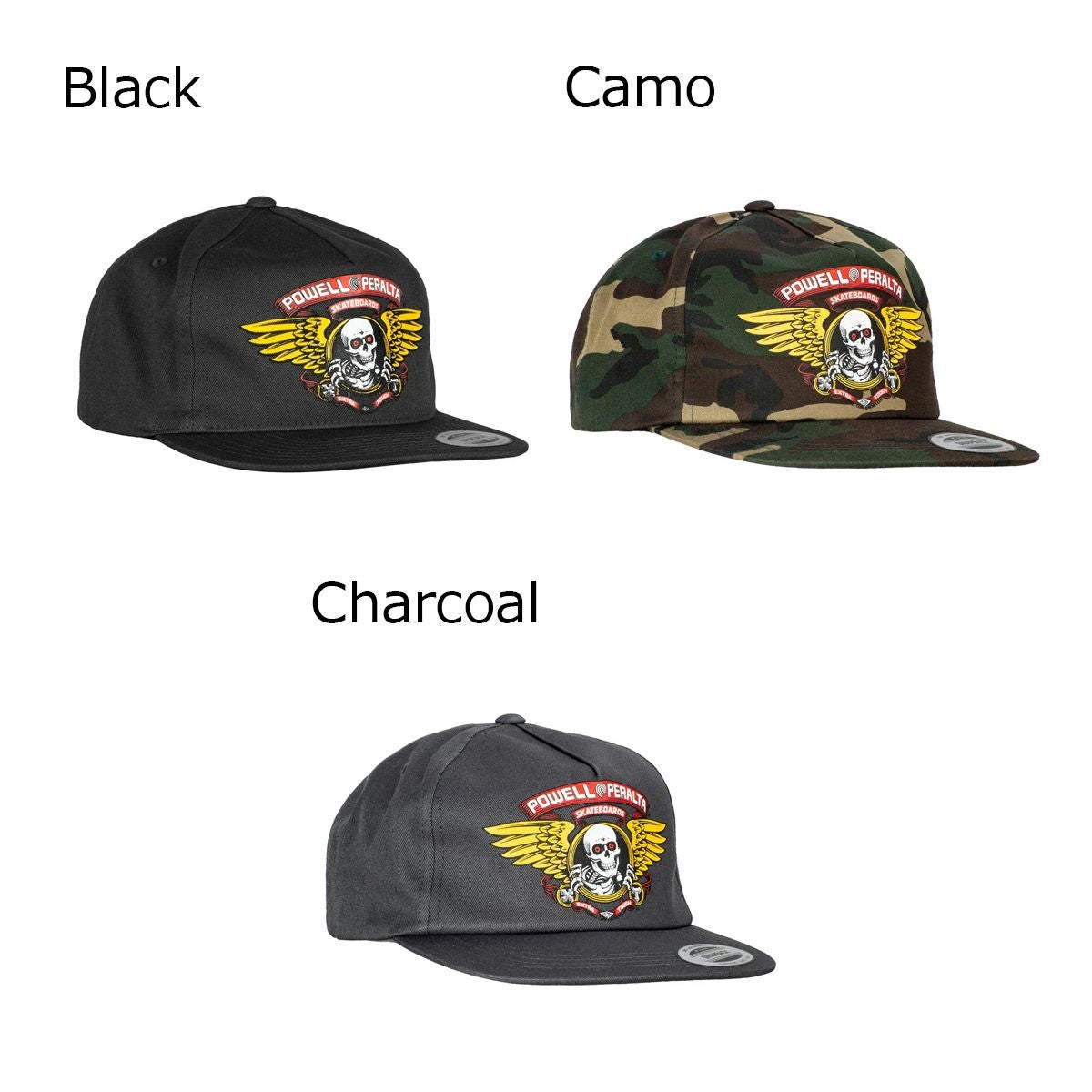 パウエルペラルタPOWELLPERALTAスケボースケートボード帽子キャップウィングドリッパースナップバックブラックWingedRipperSnapbackBlack520253701メンズ男性25FA秋冬