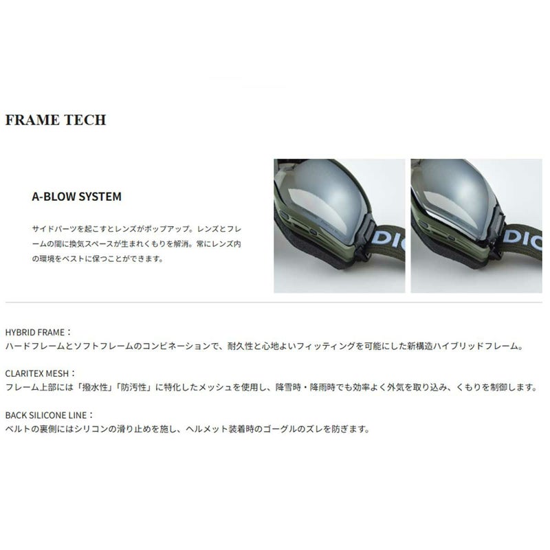 ダイスDICEスノボースノボスノーボードゴーグルBANKBK54570メンズレディースユニセックス25-26