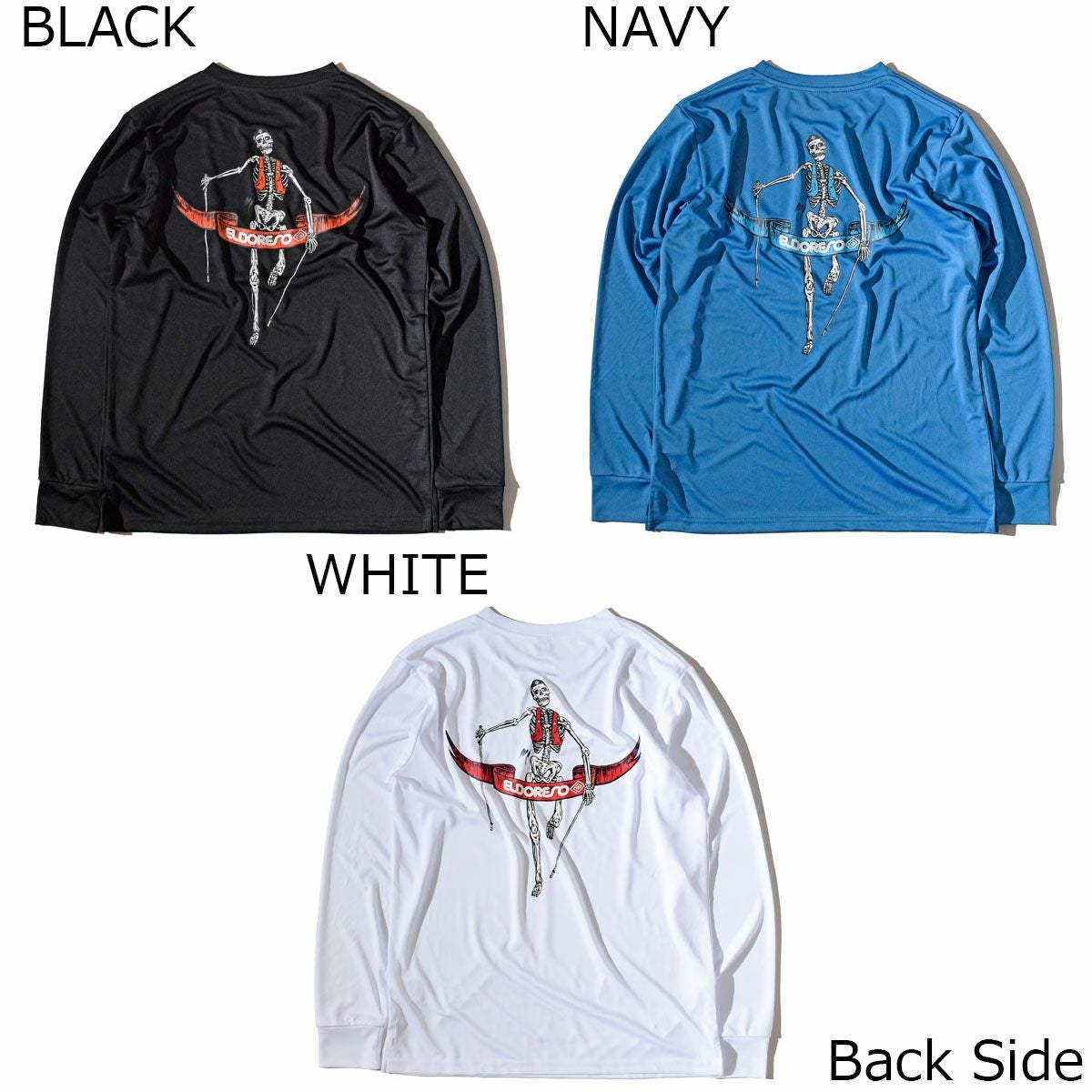 エルドレッソ ELDORESO ランニング ウェア 長袖 Tシャツ ロンT Boneman