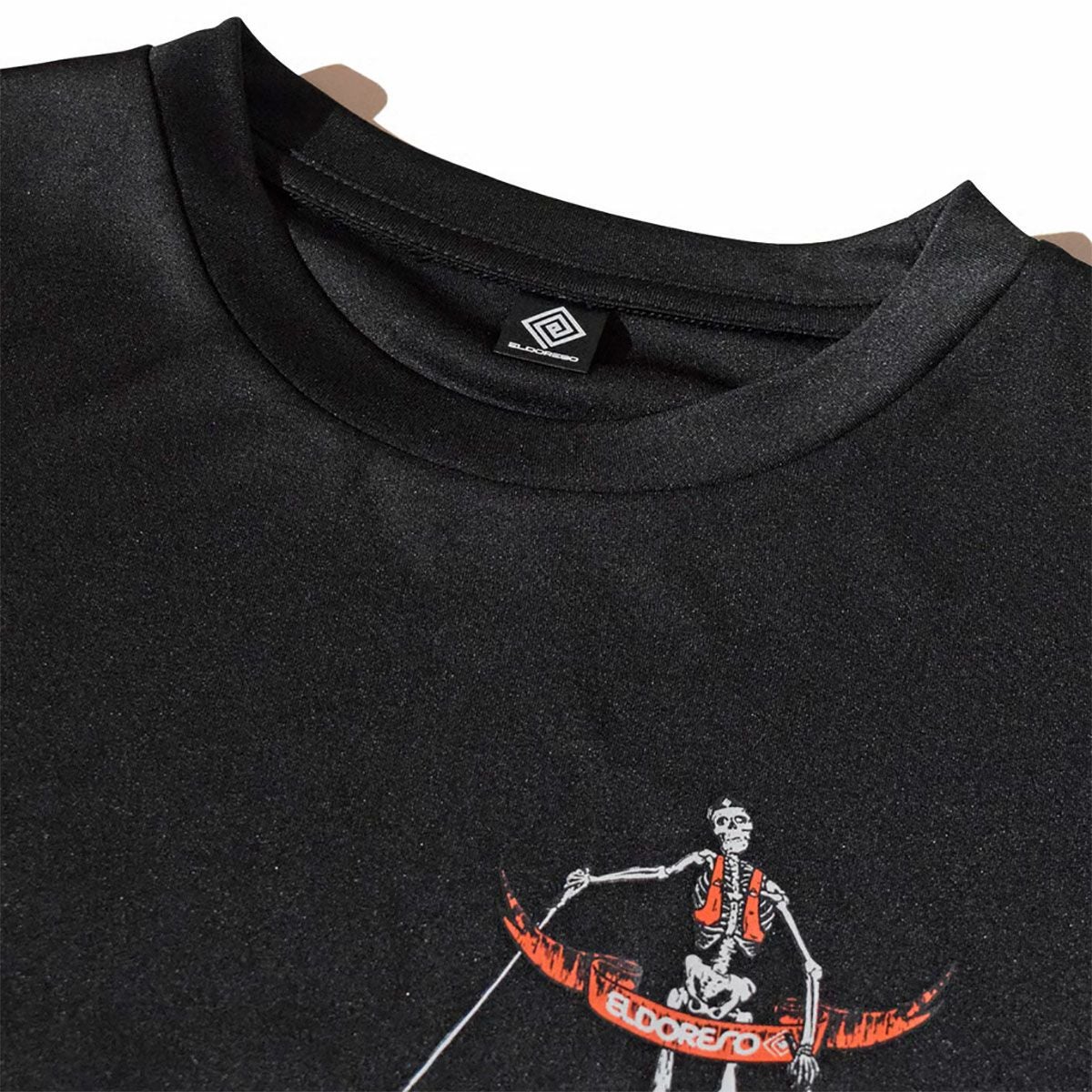 ELDORESO KNOW ENEMY 長袖Tシャツ　黒 エルドレッソ ELDORESO ランニング ウェア 長袖 Tシャツ ロンT Boneman