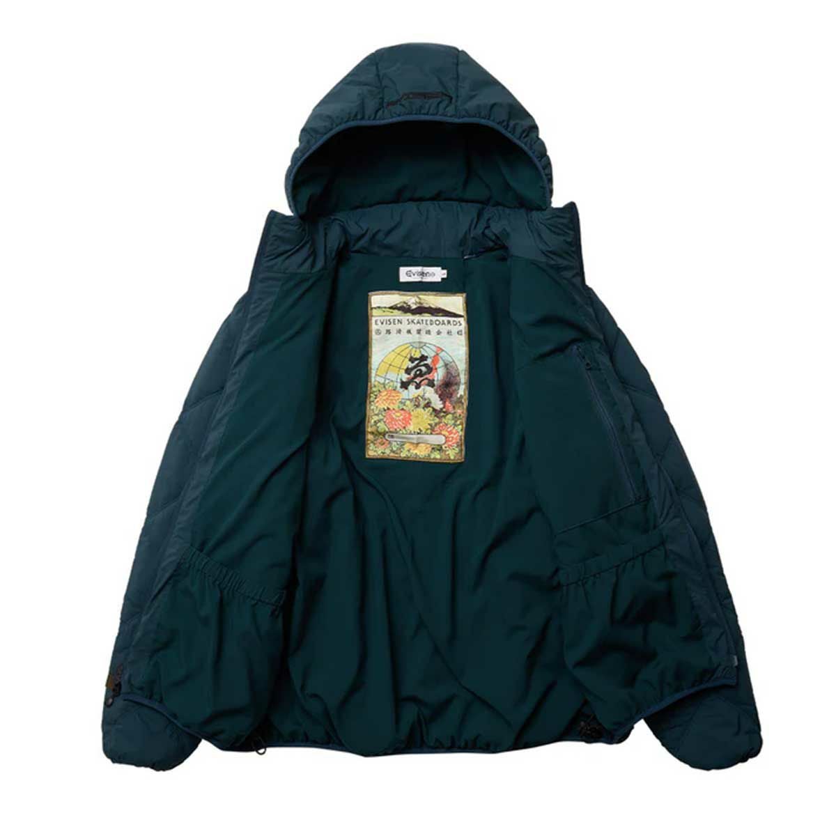 エビセンEVISENスケボースケートボードウェアアウタージャケットライトキルテッドジャケットLIGHTQUILTEDDOWNJACKET25FW-JK02メンズ男性25FA秋冬