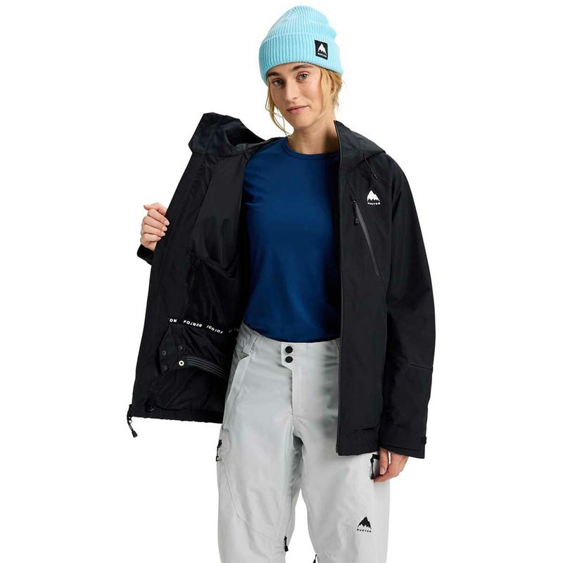 バートンBURTONスノボースノボスノーボードウェアジャケットリザーブGORE-TEX2Lジャケット302421-TRUEBLACKレディース女性25-26
