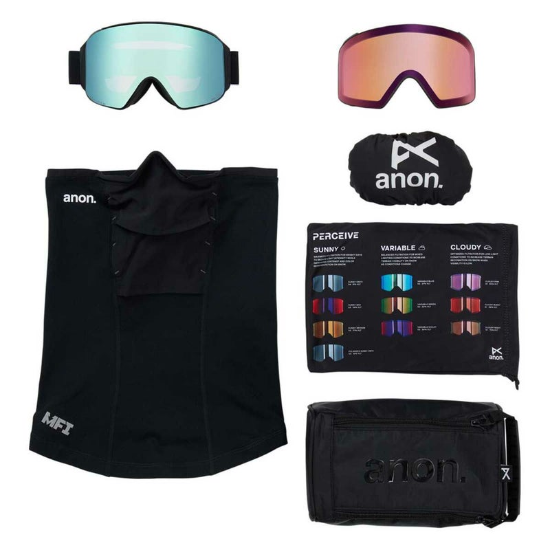 アノンANONスノボースノボスノーボードゴーグルM4CYLINDRICALローブリッジフィットゴーグル(シリンドリカル)+ボーナスレンズ+MFI(R)フェイスマスク203541-Z53メンズレディースユニセックス25-26