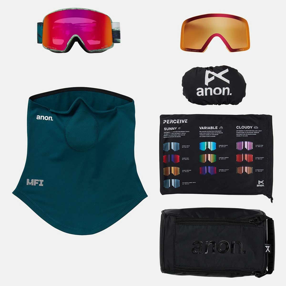 アノンANONスノボースノボスノーボードゴーグルM6ローブリッジフィットゴーグル+ボーナスレンズ+MFI(R)フェイスマスク305461-E4Wメンズレディースユニセックス25-26