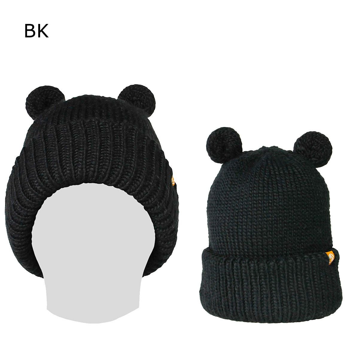ノースピークnorthpearkスノボースノボスノーボード帽子ニット帽ビーニー雪遊びフリースくま耳NP-9406ジュニアキッズ子ども男の子女の子25-26