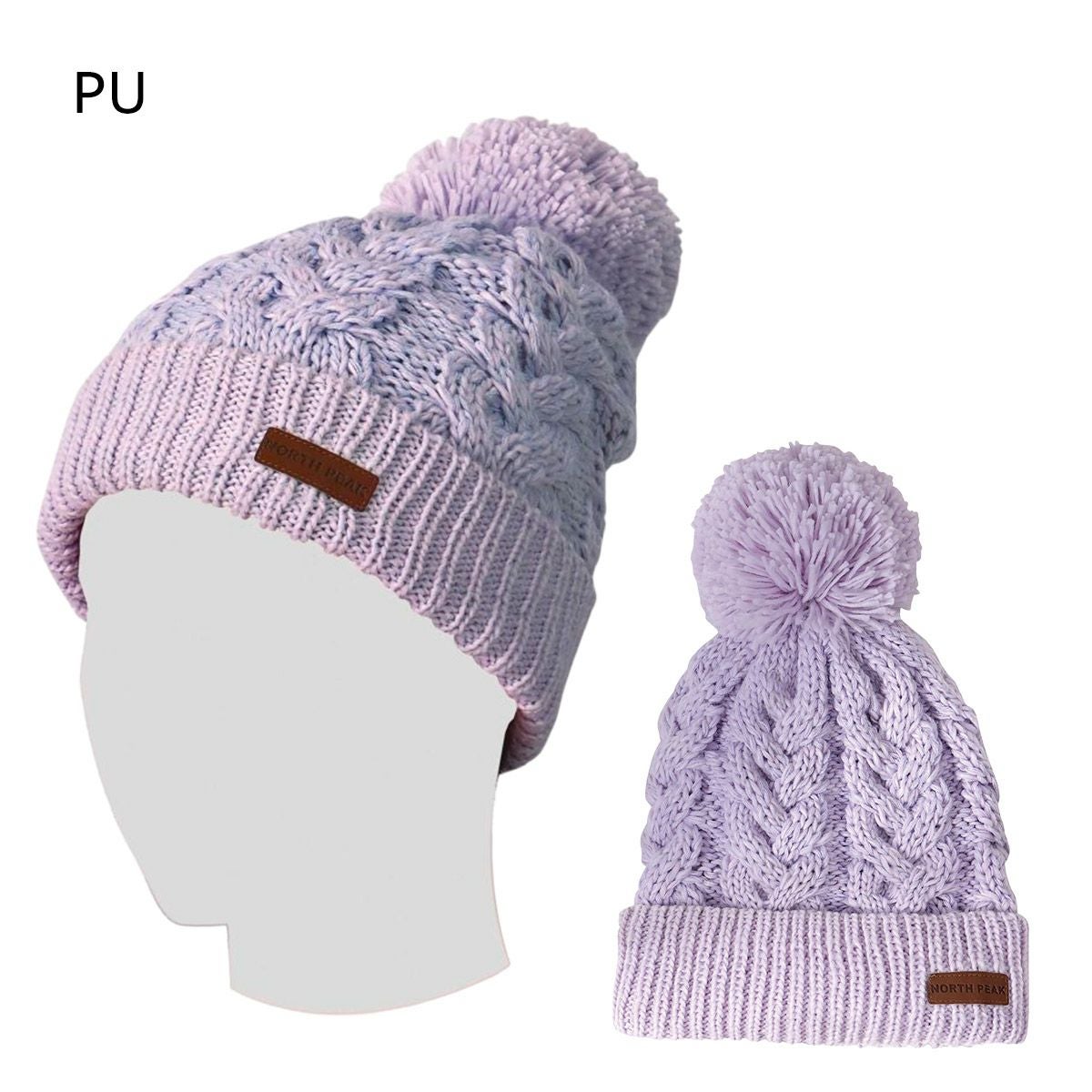 ノースピークnorthpearkスノボースノボスノーボード帽子ニット帽ビーニー雪遊びフリースボンボンNP-9438ジュニアキッズ子ども男の子女の子25-26
