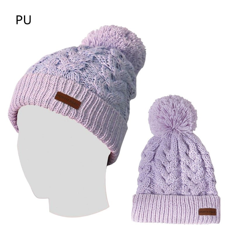 ノースピークnorthpearkスノボースノボスノーボード帽子ニット帽ビーニー雪遊びフリースボンボンNP-9438ジュニアキッズ子ども男の子女の子25-26