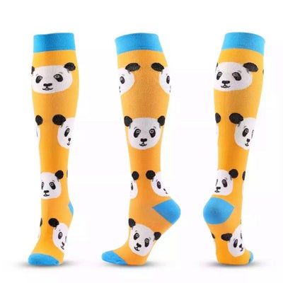 ファンランFanrunnnランニングソックス靴下着圧ハイソックスPANDAJ6PANDA-J6レディース女性