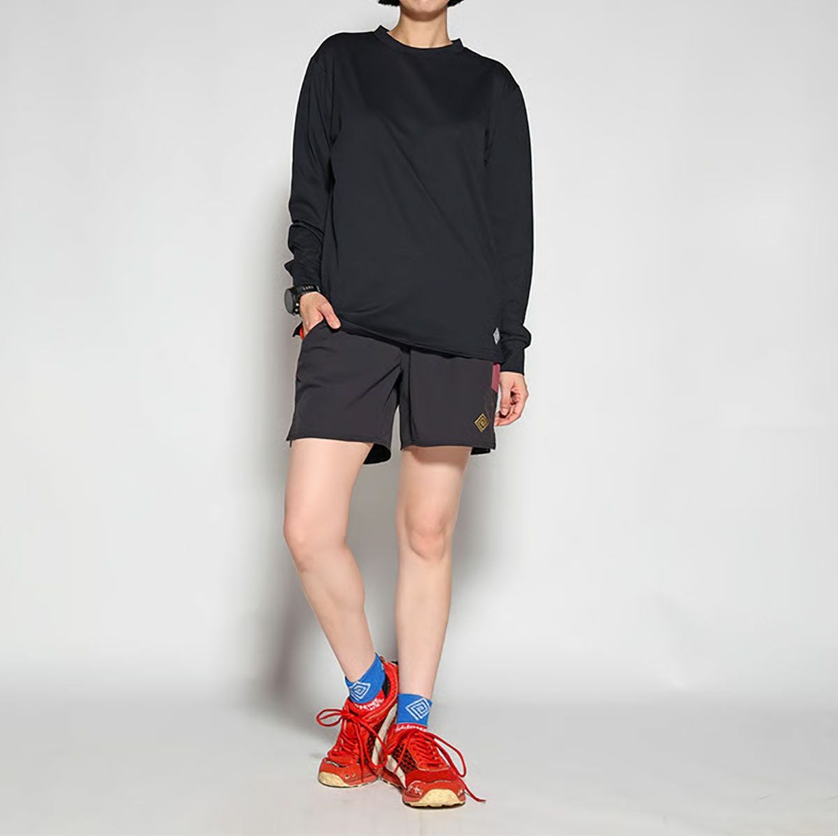 エルドレッソELDORESOランニングウェア長袖TシャツロンTSplashesLongTeeE1105025メンズレディースユニセックス25FA秋冬