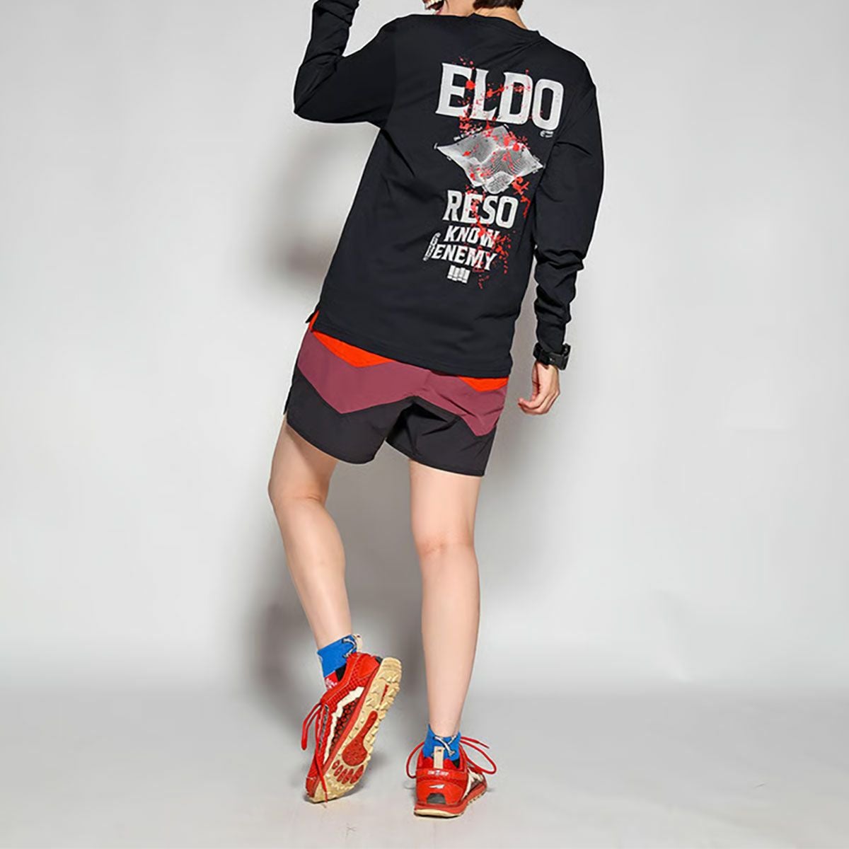エルドレッソ ELDORESO ユニセックス Splashes Long Tee 長袖 ロンT