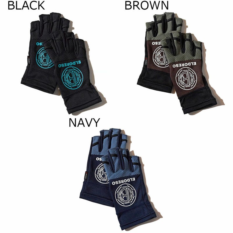 エルドレッソELDORESOランニンググローブ手袋Half-CutGlovesE7904325メンズレディースユニセックス25FA秋冬