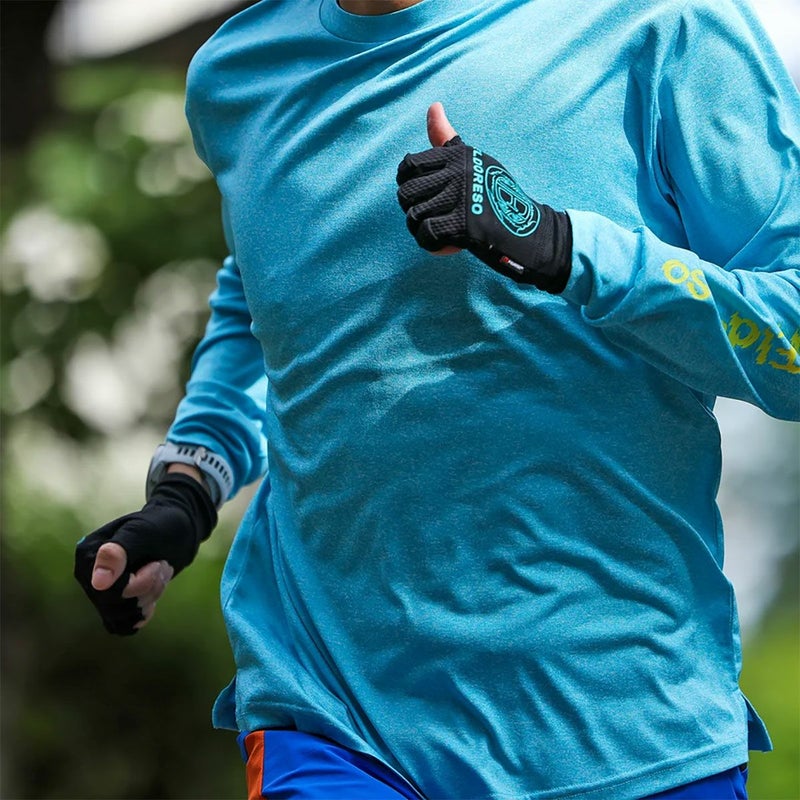 エルドレッソELDORESOランニンググローブ手袋Half-CutGlovesE7904325メンズレディースユニセックス25FA秋冬