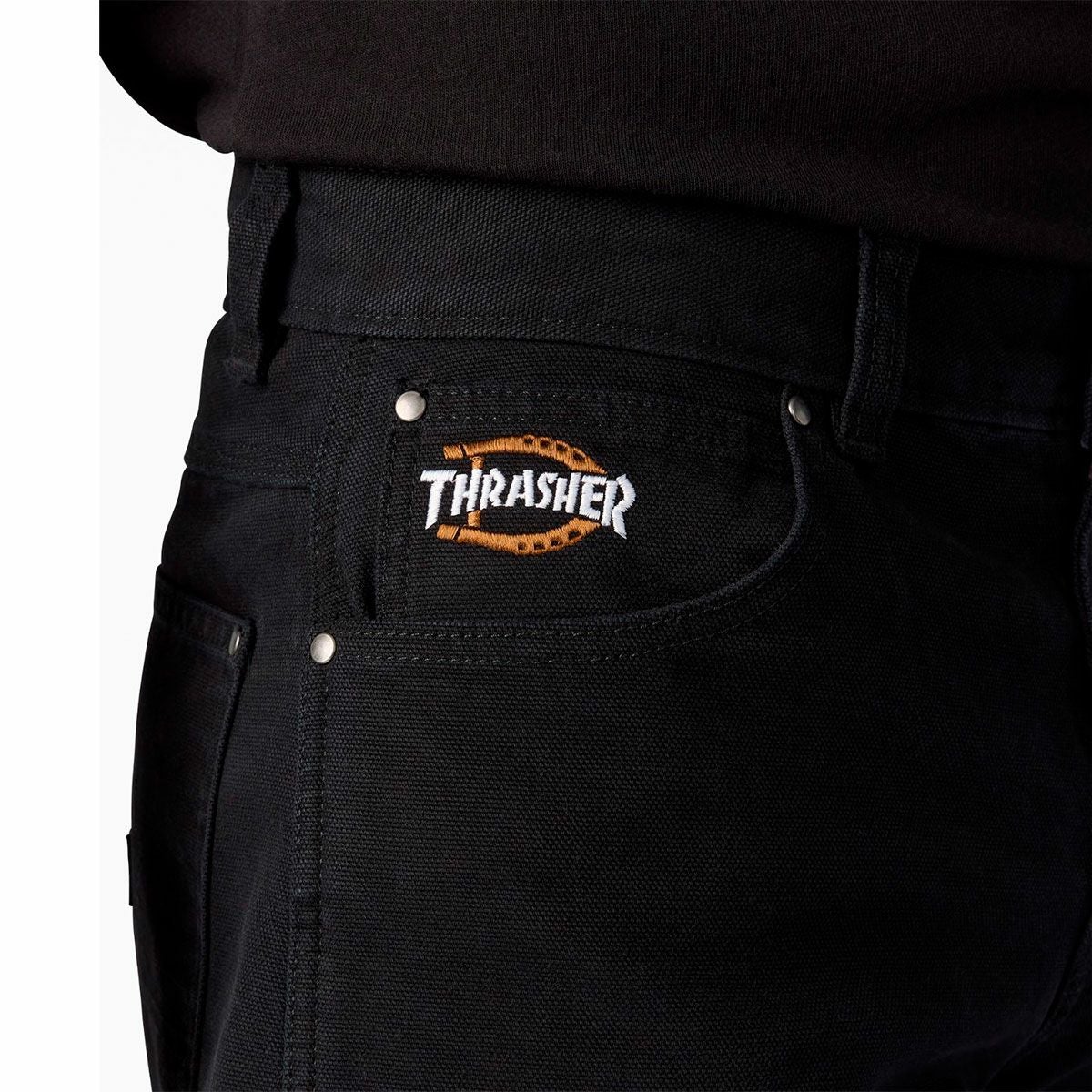 ディッキーズ DICKIES スケボースケートボードウェアボトムスロングパンツ長ズボンTHRASHERDICKIESDOUBLEKNEEPANTDK0A88OPメンズレディースユニセックス25SP春夏