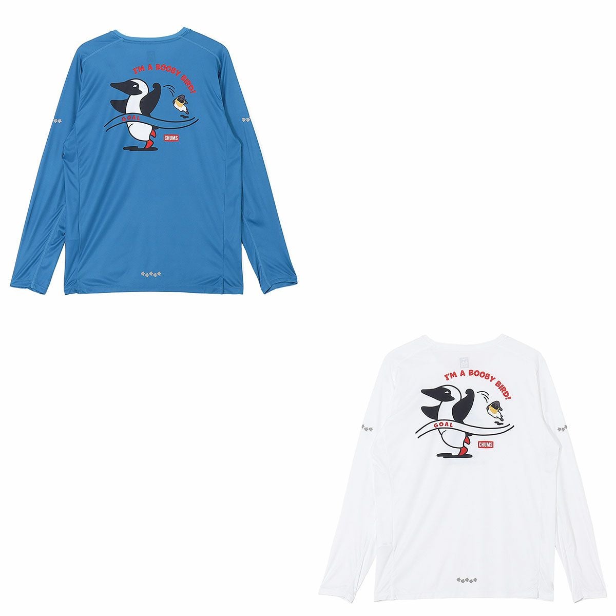 チャムスCHUMSランニングウェア長袖TシャツロンTランニングコスチュームブービーロングスリーブTシャツRunningCostumeBoobyL/STCH01-2643メンズレディースユニセックス25FA秋冬
