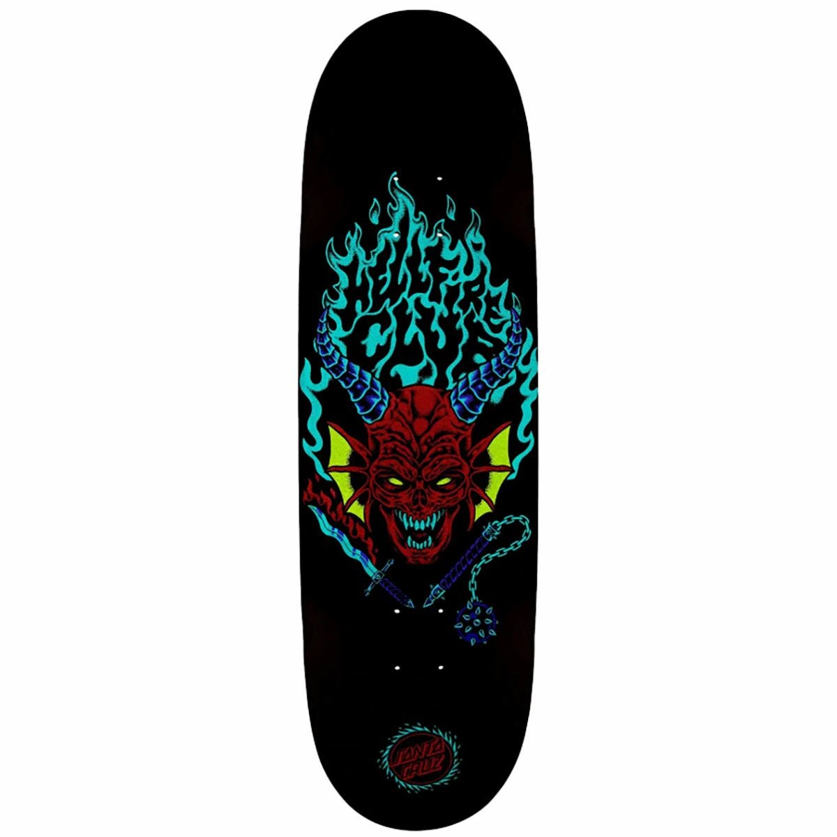 サンタクルーズSANTACRUZスケボースケートボードデッキ板STRANGERTHINGSHELLFIRECLUBFLAMES9.031021659