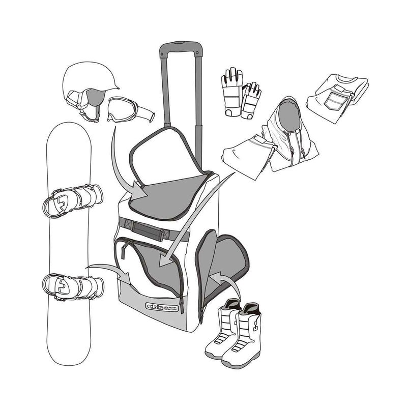 エビスeb'sスノボースノボスノーボード鞄バッグキャスターキャリーコンテナウィール+コンテナトートセットCONTAINERWHEEL+CONTAINERTOTESET4500350メンズレディースユニセックス25-26