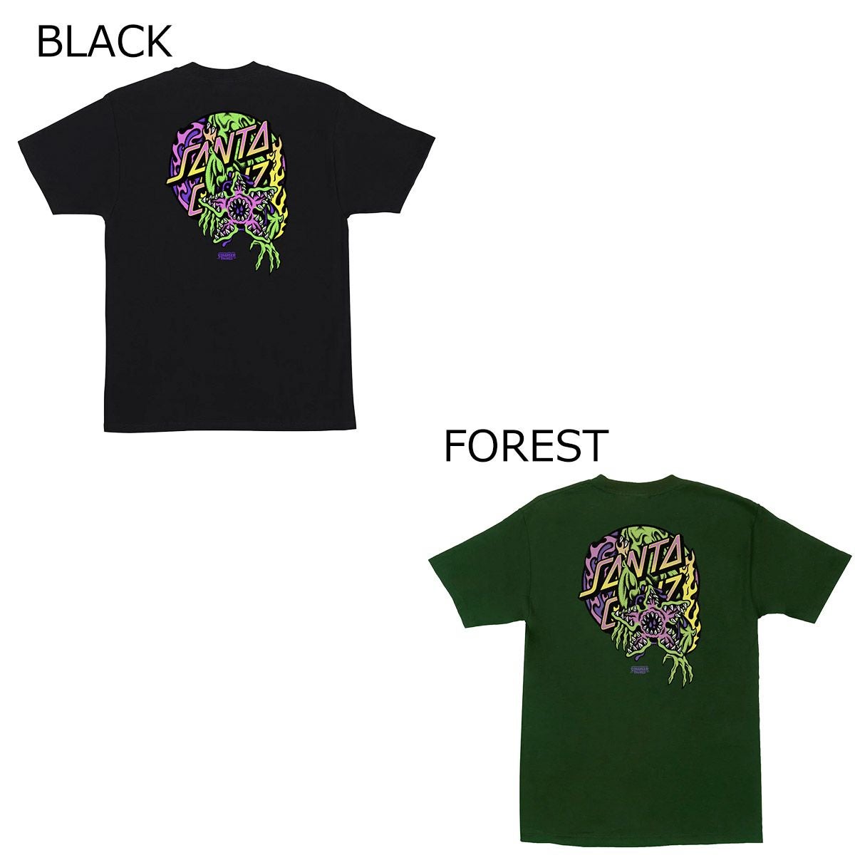 サンタクルーズSANTACRUZスケボースケートボードウェア半袖TシャツSTRANGERTHINGSDEMOGORGONDOTS/ST-SHIRTストレンジャーシングスデモゴルゴン510255401メンズ男性25FA秋冬