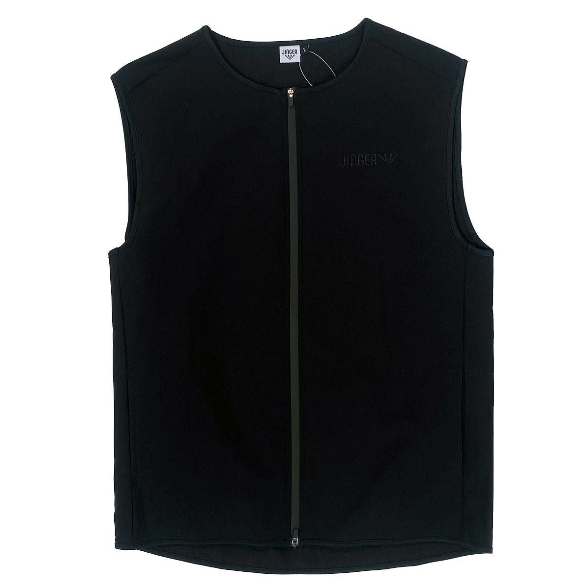 JINGER ユニセックスフーデッドランニングジャケット Sサイズ ブラック JINGER】ユニセックス フーデットランニングジャケット【J-3009/BLK