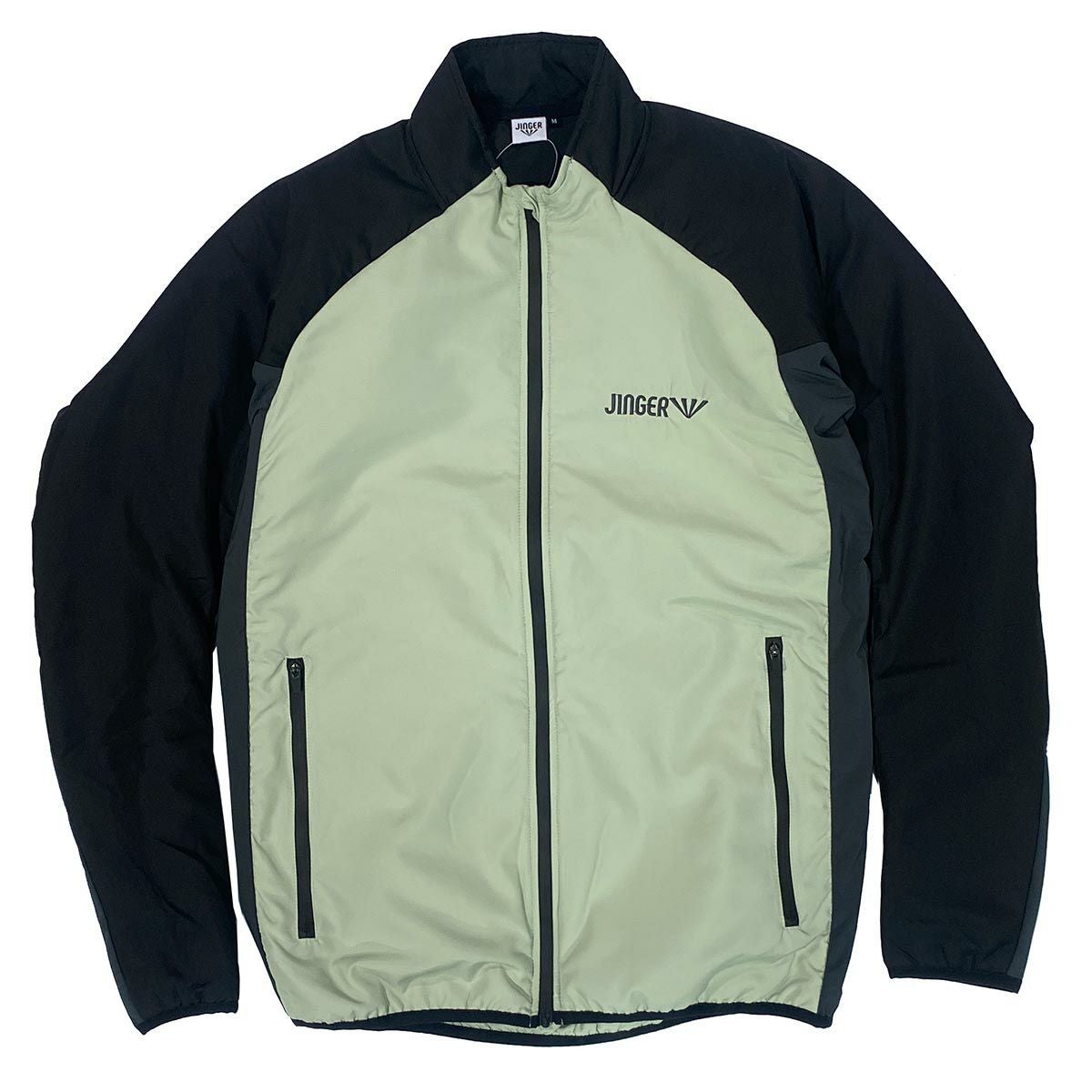 JINGERジンガー　フーテッドランニングジャケット　ウインドブレーカー JINGER】ユニセックス フーデットランニングジャケット【J-3009/WHT