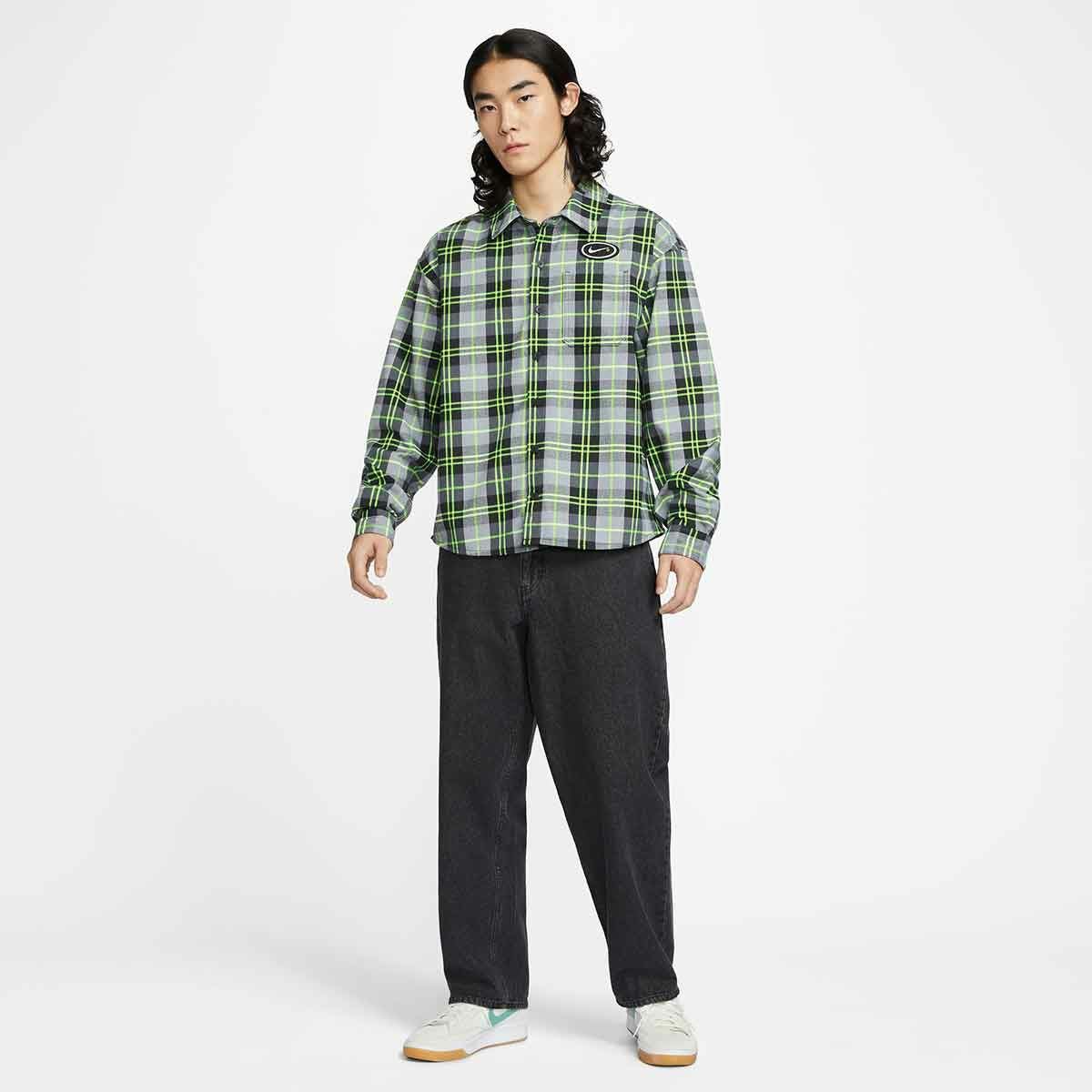 ナイキSBNIKESBスケボースケートボードウェア長袖シャツフランネルコストンFLNNLBTNUPKOSTONL/STOPHV0257-070メンズ男性25HO秋冬