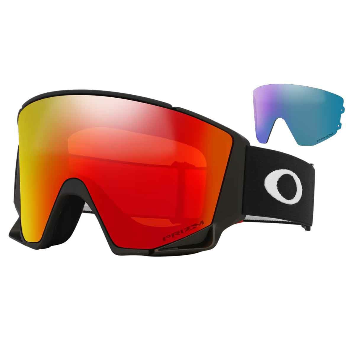 オークリーOAKLEYスノボースノボスノーボードゴーグルメンズレディースユニセックスFlowScape(TM)L(LowBridgeFit)MatteBlack/PrizmSnowTorchIridiumOO7145A-0225-26