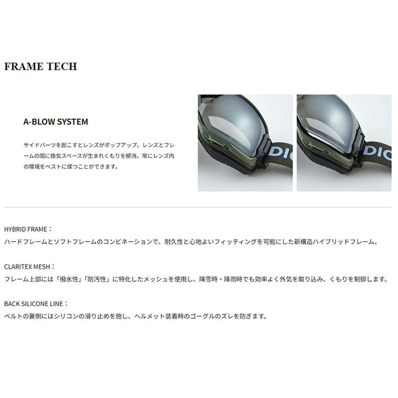 ダイスDICEスノボースノボスノーボードゴーグルBANKBK55573メンズレディースユニセックス25-26