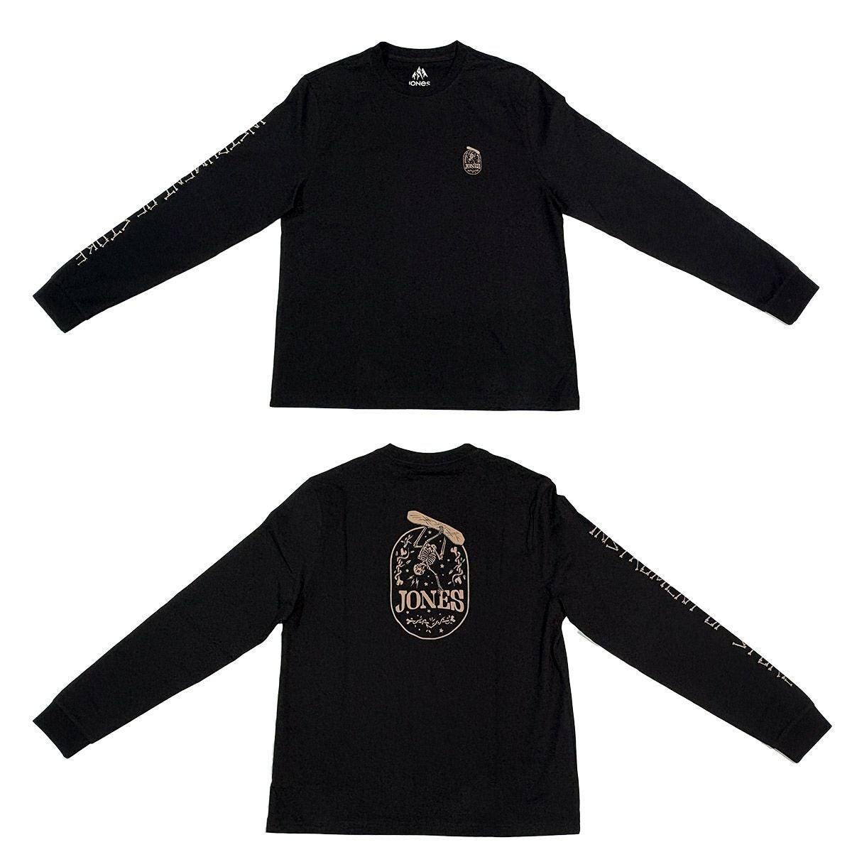 ジョーンズJONESスノボースノボスノーボードウェア長袖TシャツロンTグラフィックオーガニックコットンロングスリーブGRAPHICORGANICL/STEE69125418メンズ男性25-26