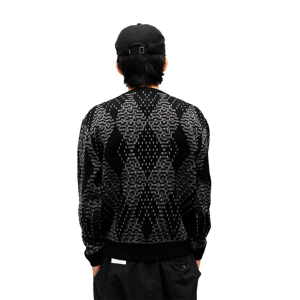 ウィムジーWHIMSYスケボースケートボードウェアニットセータービッグアーガイルセーターBigArgyleSweter12231U130291メンズレディースユニセックス25FA秋冬