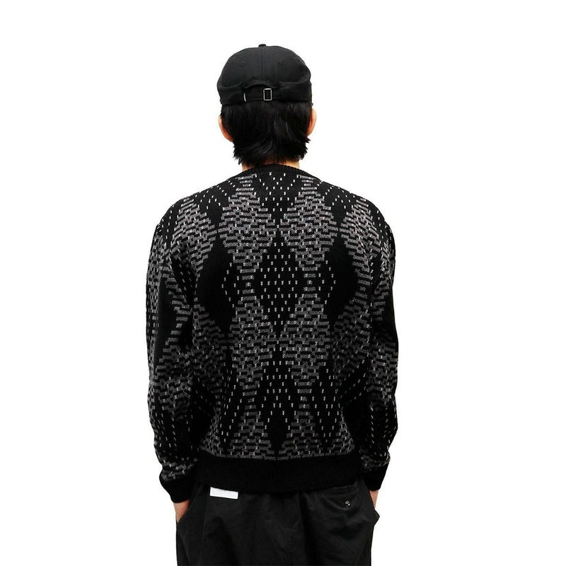 ウィムジーWHIMSYスケボースケートボードウェアニットセータービッグアーガイルセーターBigArgyleSweter12231U130291メンズレディースユニセックス25FA秋冬