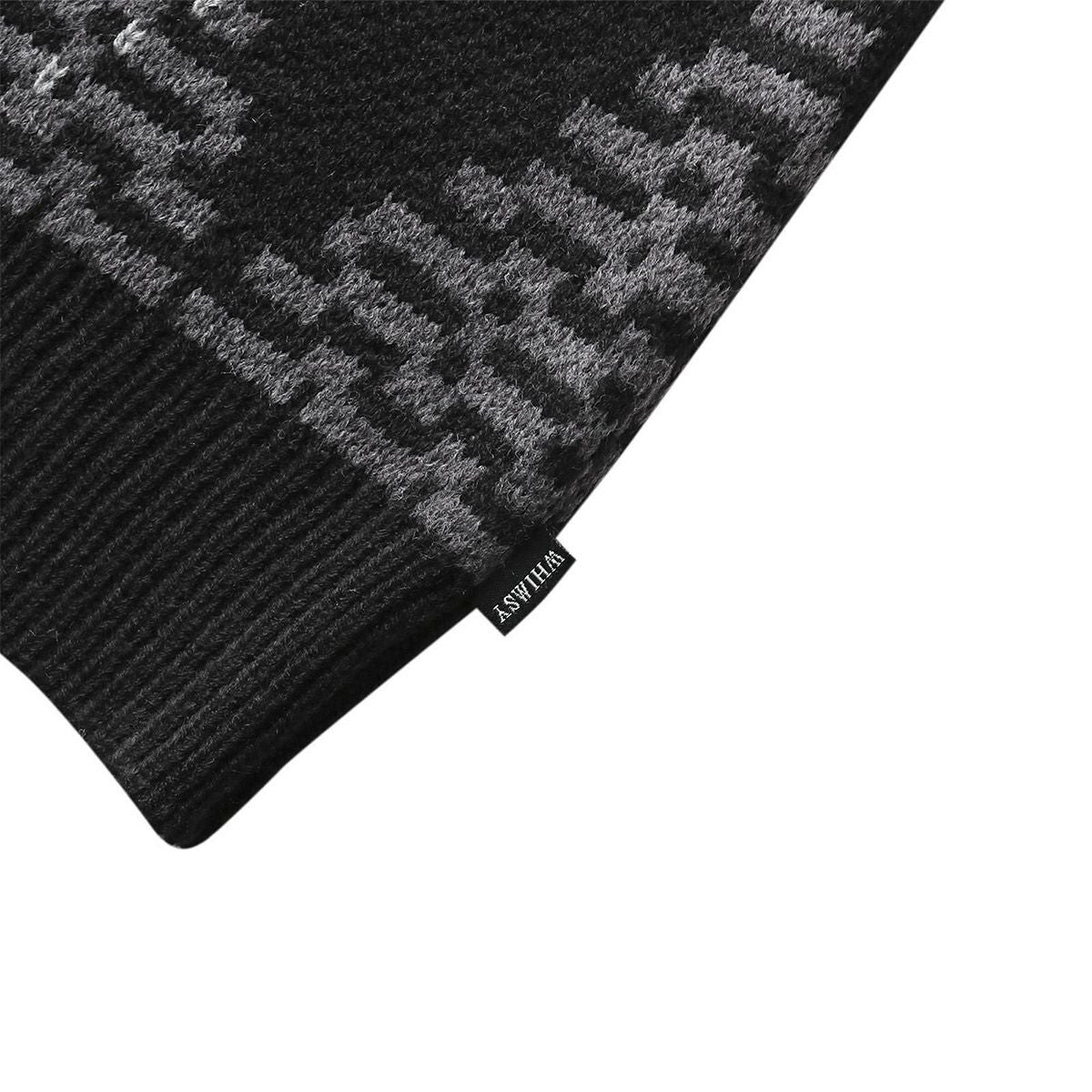 ウィムジーWHIMSYスケボースケートボードウェアニットセータービッグアーガイルセーターBigArgyleSweter12231U130291メンズレディースユニセックス25FA秋冬