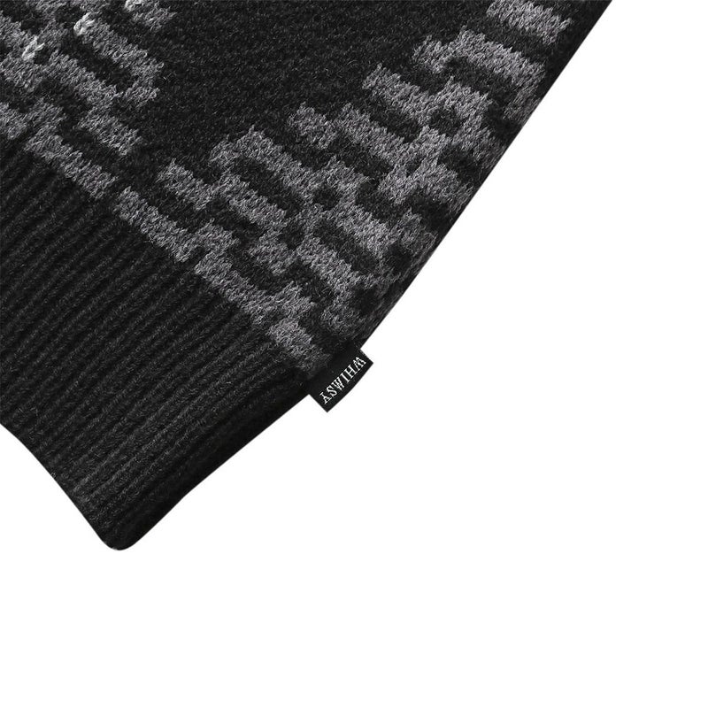 ウィムジーWHIMSYスケボースケートボードウェアニットセータービッグアーガイルセーターBigArgyleSweter12231U130291メンズレディースユニセックス25FA秋冬