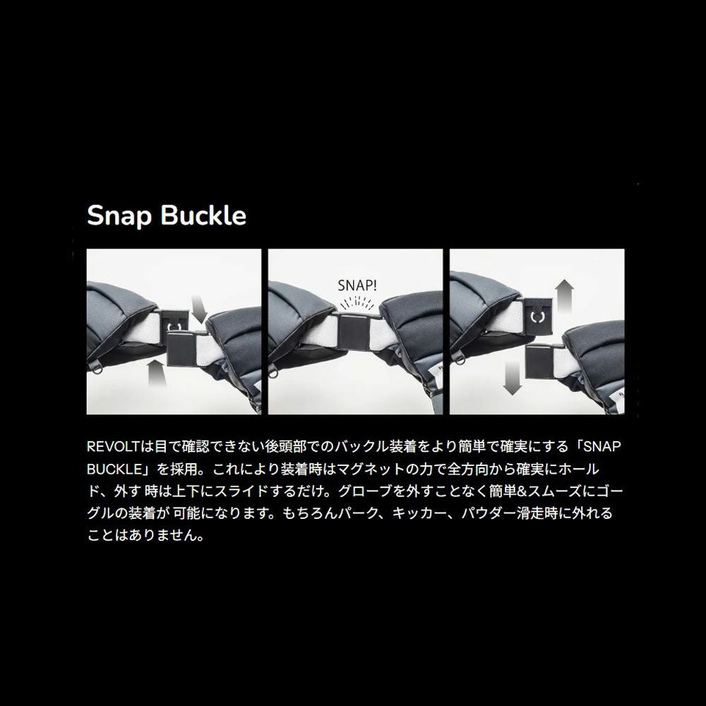 レボルトREVOLTスノボースノボスノーボードゴーグルSUPERLIGHTFRAMEBlackGrossxMatteR26BLKメンズレディースユニセックス25-26