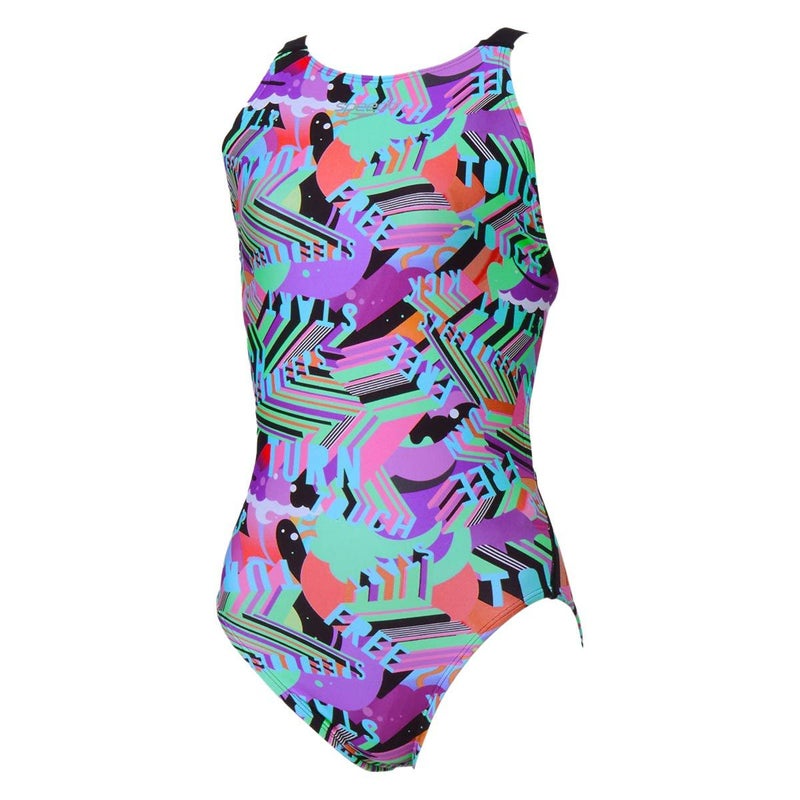 スピードSPEEDOスイムフィットネス競泳水着ワーディングストライプスターンズワイドストラップスーツSTW02606-MTレディース女性26S1