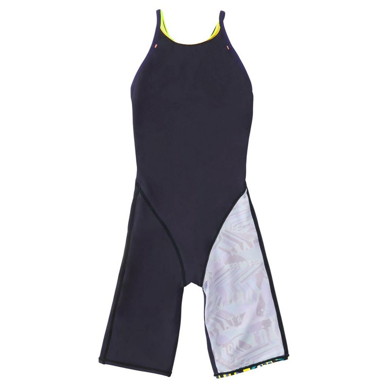 スピードSPEEDOスイムフィットネス競泳水着ワーディングストライプスターンズニースキンSTW12606-MTレディース女性26S1