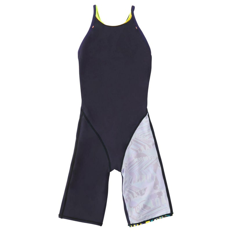 スピードSPEEDOスイムフィットネス競泳水着ワーディングストライプスターンズニースキンSTW12606-REレディース女性26S1