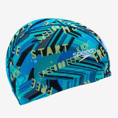 スピードSPEEDOスイムフィットネス競泳キャップワーディングストライプスメッシュキャップWORDINGSTRMESHCSE12606-AQ