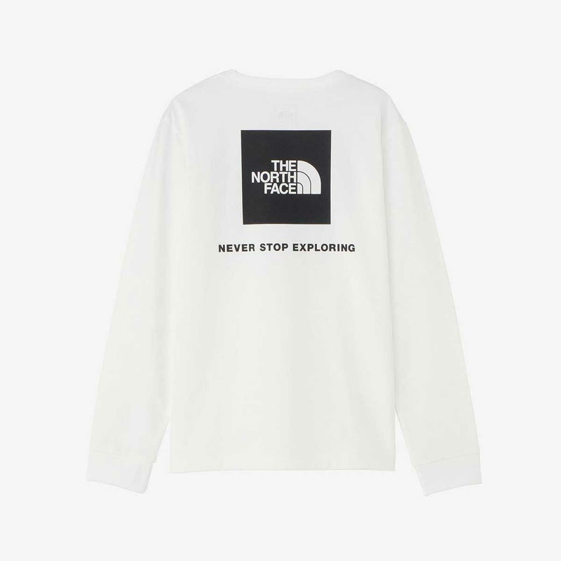 ノースフェイスTHENORTHFACEアウトドアカジュアルウェア長袖TシャツロンTロングスリーブバックスクエアロゴティーNTW32442-Wレディース女性24SP春夏