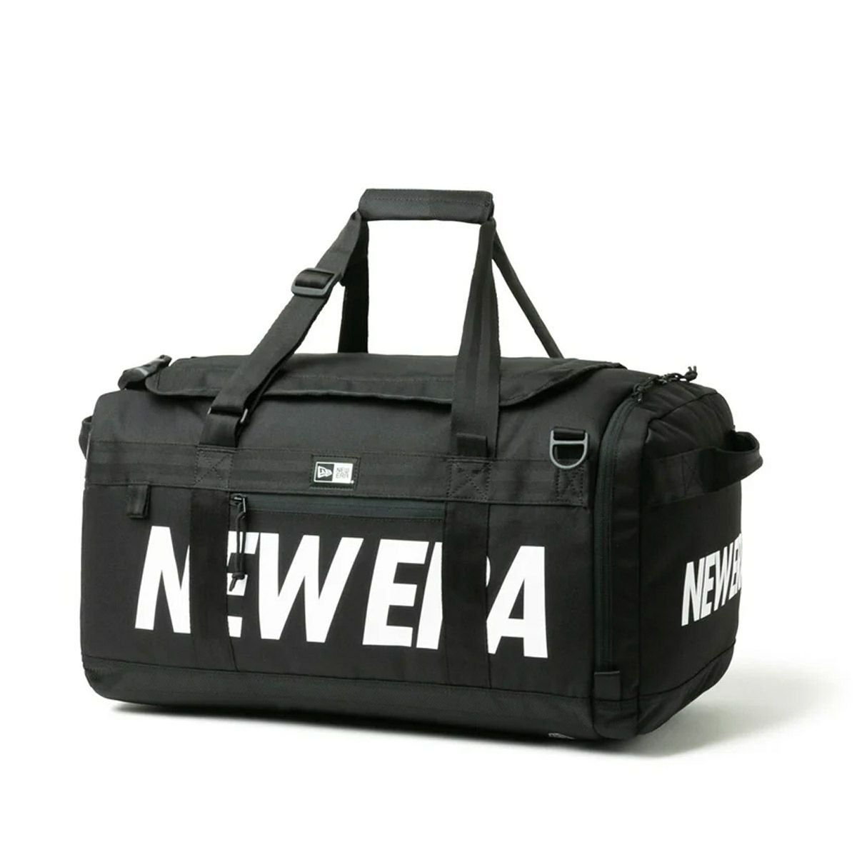 ニューエラNEWERAアウトドアカジュアル鞄バッグボストンバッグスポーツバッグクラブダッフルバッグ50L2ウェイプリントロゴブラック14521343メンズレディースユニセックス26SP春夏