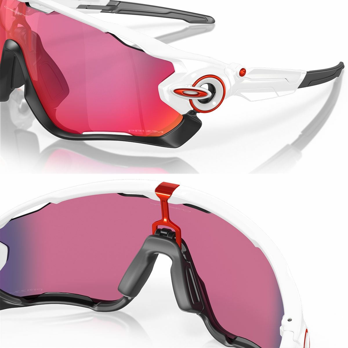 オークリー　ジョウブレイカー　ホワイト/レッド OAKLEY（オークリー） 【OAKLEY】オークリー/JAWBREAKER/ジョウ