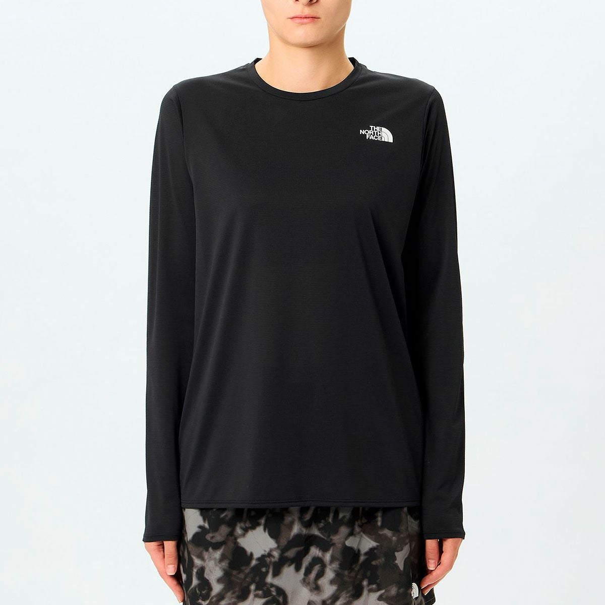 ザ・ノース・フェイスTHENORTHFACEランニングトレーニングウェア長袖TシャツロンTロングスリーブGTDメランジクルーL/SGTDMELANGECRNTW12597-Kレディース女性26SS春夏