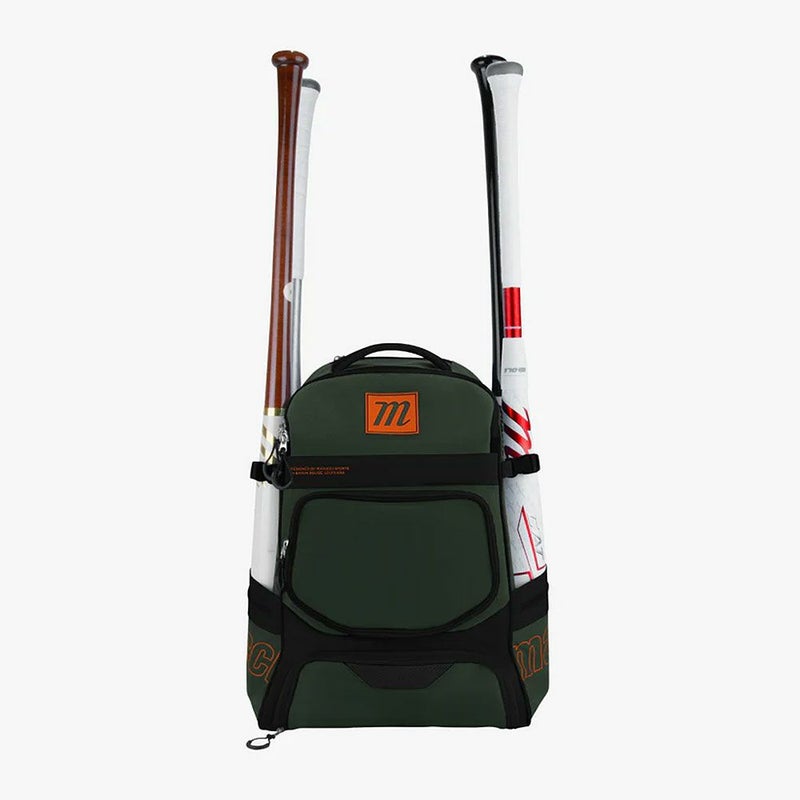 マルーチマルッチmarucciベースボール野球ソフトボール鞄バッグリュックサックバックパックデイパックバット4本収納可能バットパックMBRNGRBP-GRBKメンズレディースユニセックス26SP春夏