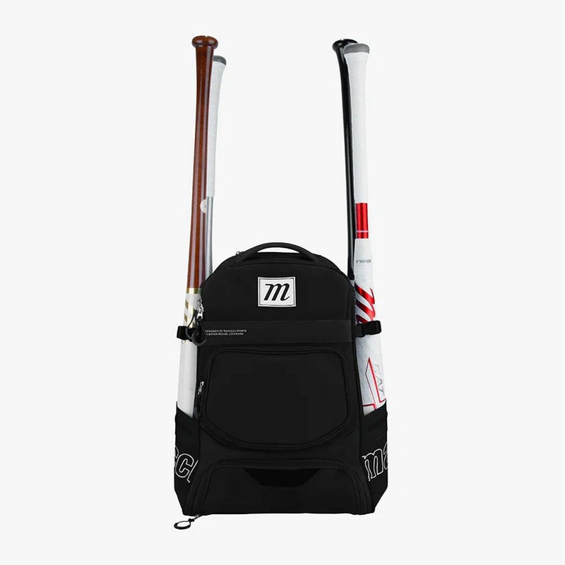 マルーチマルッチmarucciベースボール野球ソフトボール鞄バッグリュックサックバックパックデイパックバット4本収納可能バットパックMBRNGRBP-BKメンズレディースユニセックス26SP春夏