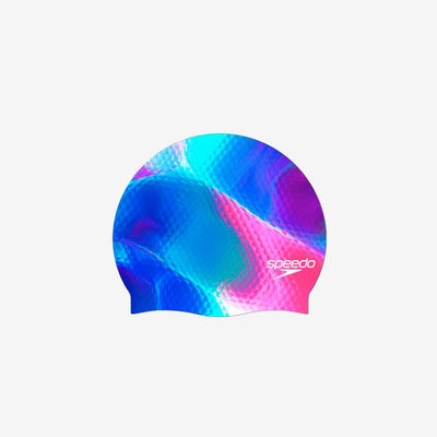 スピードSPEEDOスイムフィットネス競泳キャッププリントシリコーンキャップSE12615-BLメンズレディースユニセックス