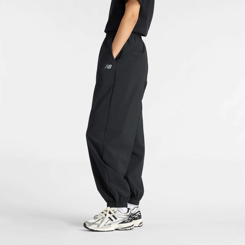 ニューバランスNewBalanceジムフィットネスヨガウェアボトムスロングパンツ長ズボンスポーツウーブンパンツアジアンフィットWB61I2WG-BKレディース女性26SP春夏