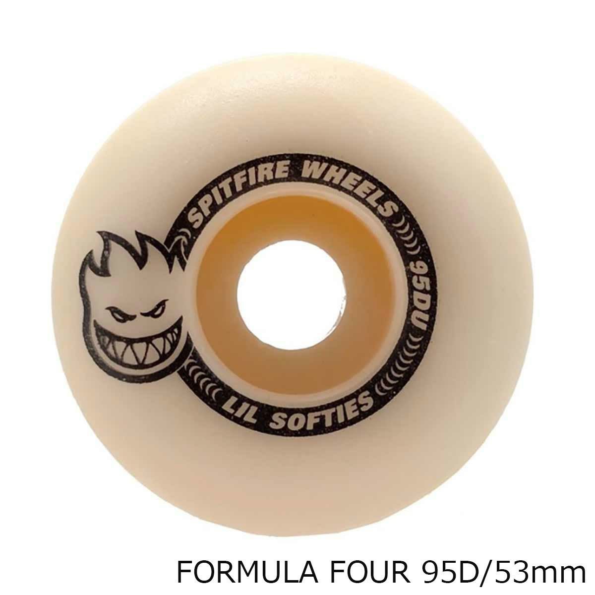 スピットファイアSPITFIREスケボースケートボードウィール95DUSOFTIESCLASSICSHAPE53mm21110407A53