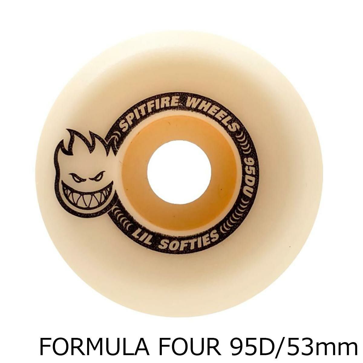 スピットファイア　spitfire スケートボード　ウィール 57mm スピットファイア SPITFIRE 95DU LIL SOFTIES CONICAL FULL SHAPE 53mm