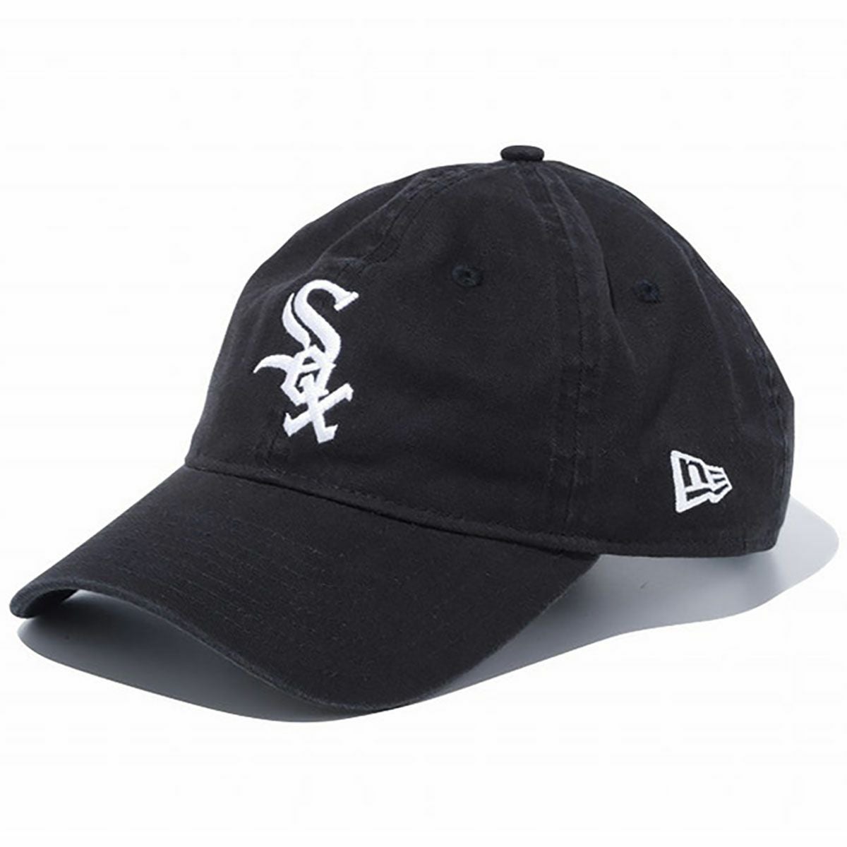 ニューエラNEWERAアウトドアカジュアル帽子キャップ9TWENTYシカゴホワイトソックスウォッシュドコットンブラック×ホワイト14525139メンズレディースユニセックス26SP春夏